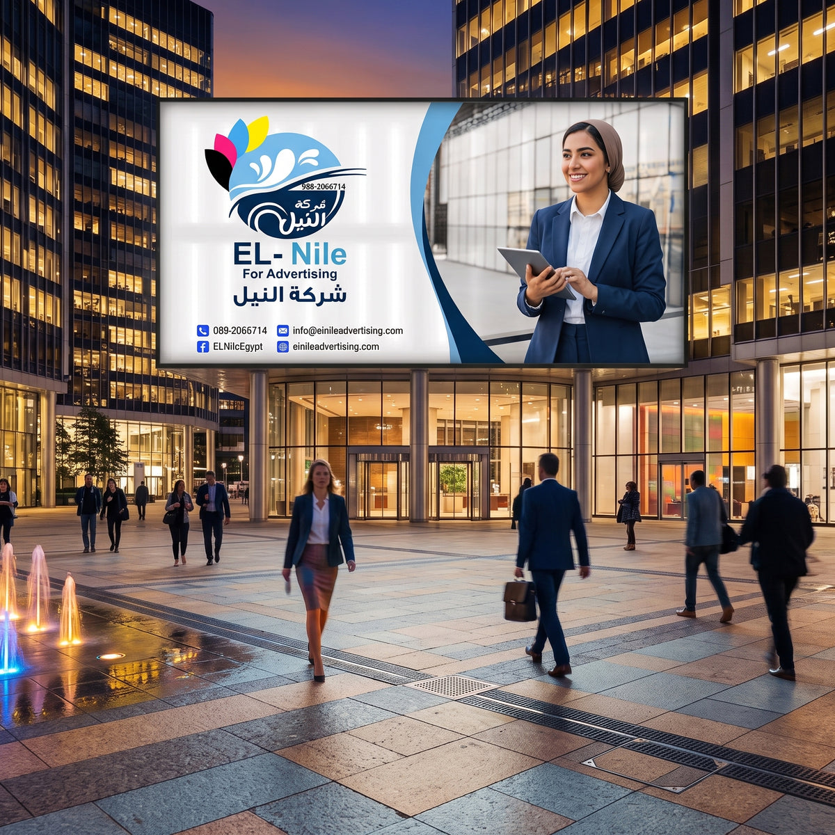 تصميم وتنفيذ يفط مضيئة للمحلات والشركات